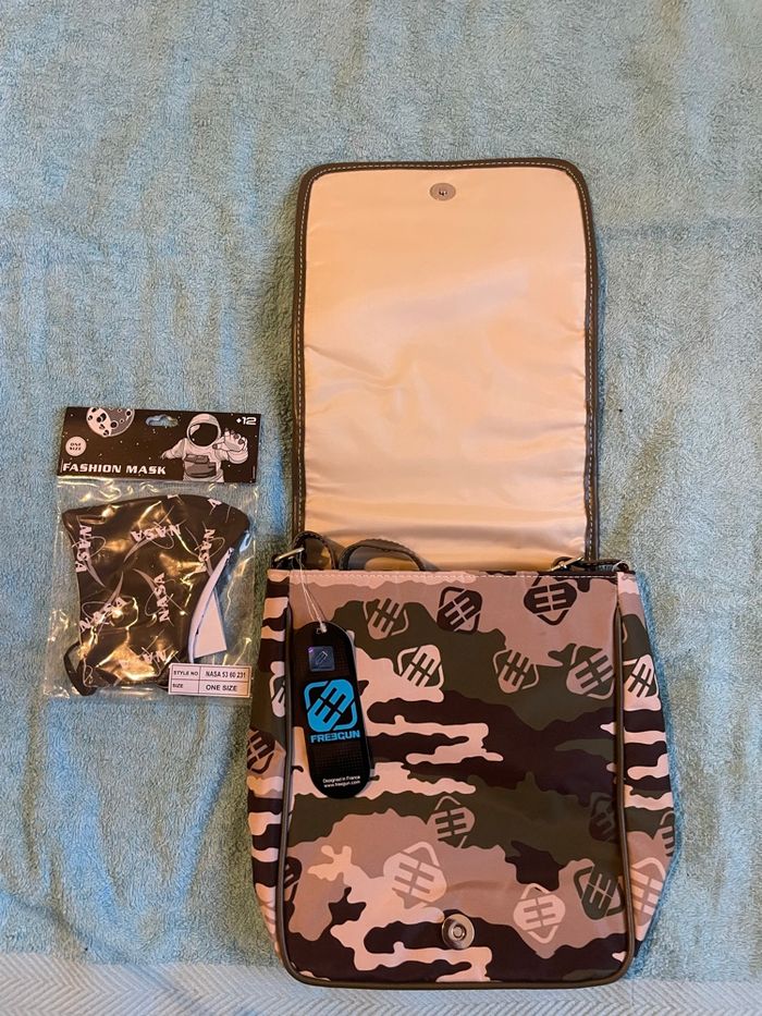 Sac bandoulière style militaire, unisexe, homme, femme, adolescent - photo numéro 5