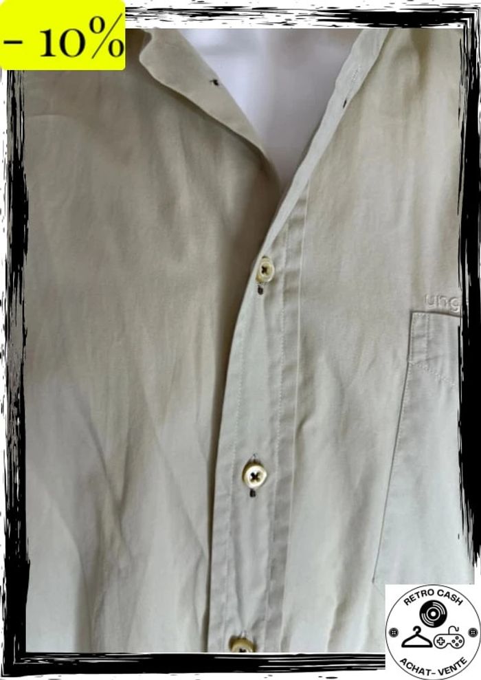 Chemise Homme Ungaro vintage beige taille 41/16 L - photo numéro 3
