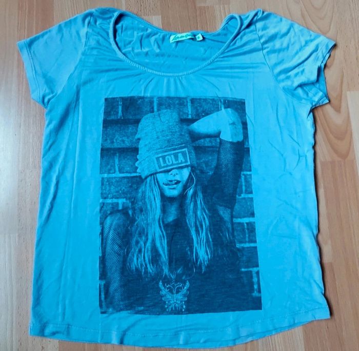 T-shirt oversize imprimé violet mauve clair
