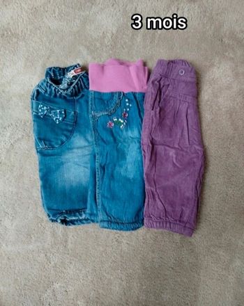 Lot 3 pantalons 3 mois