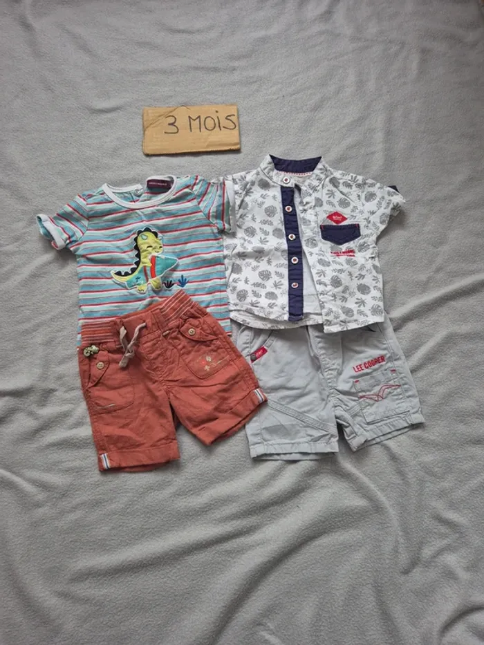 Lot bébé garçon 3 mois été