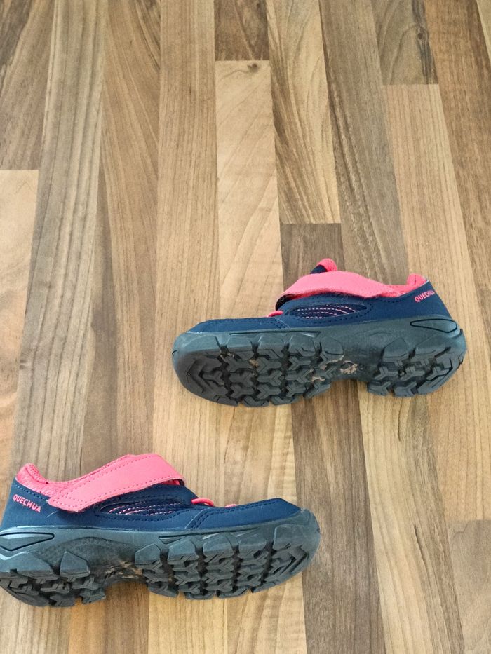 Chaussures de randonnée Quechua rose bleu marine 28 - photo numéro 5