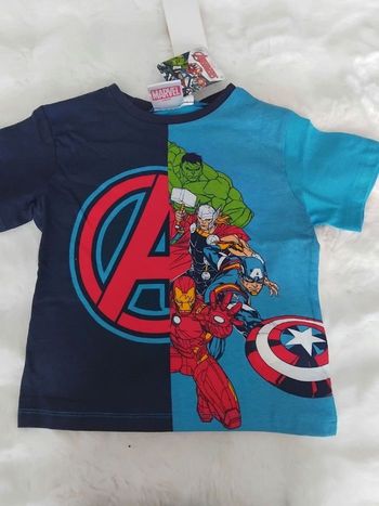 Tee-shirt garçon Avengers Marvel neuf avec étiquettes 6 ans