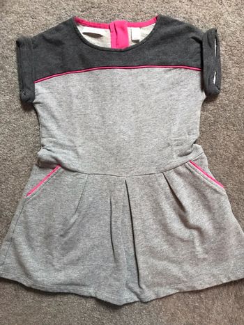Robe hiver Okaidi 3 ans gris rose