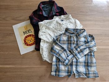 Lot de 3 chemises 1 an