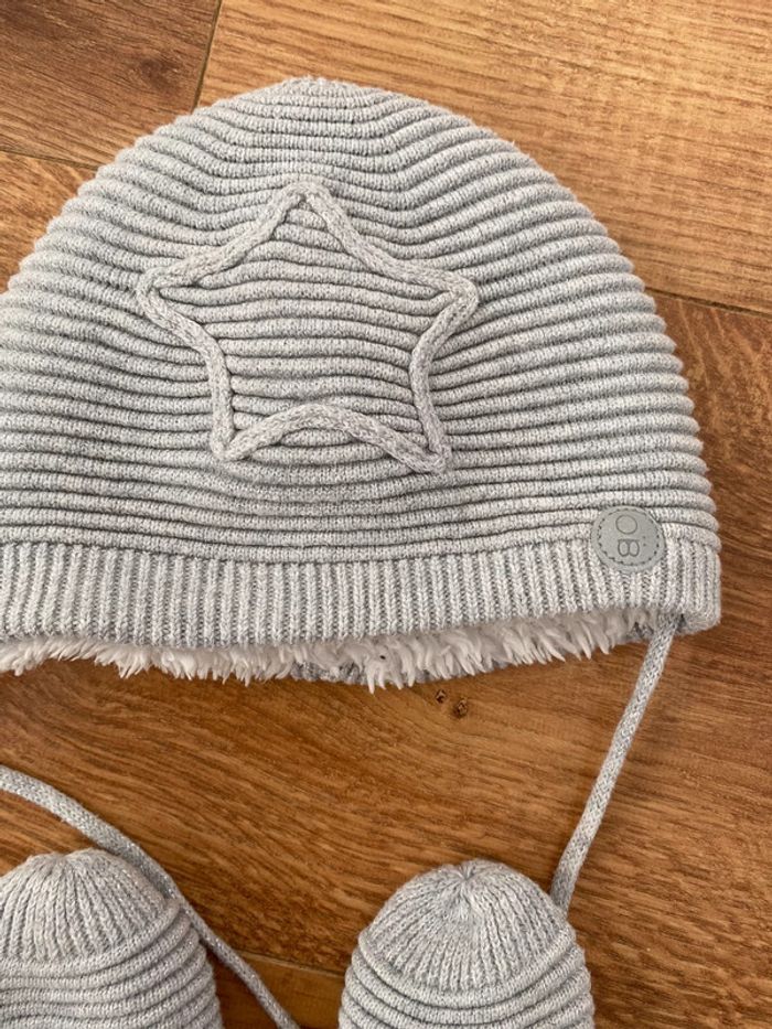 Bonnet et moufles 6 mois - photo numéro 2