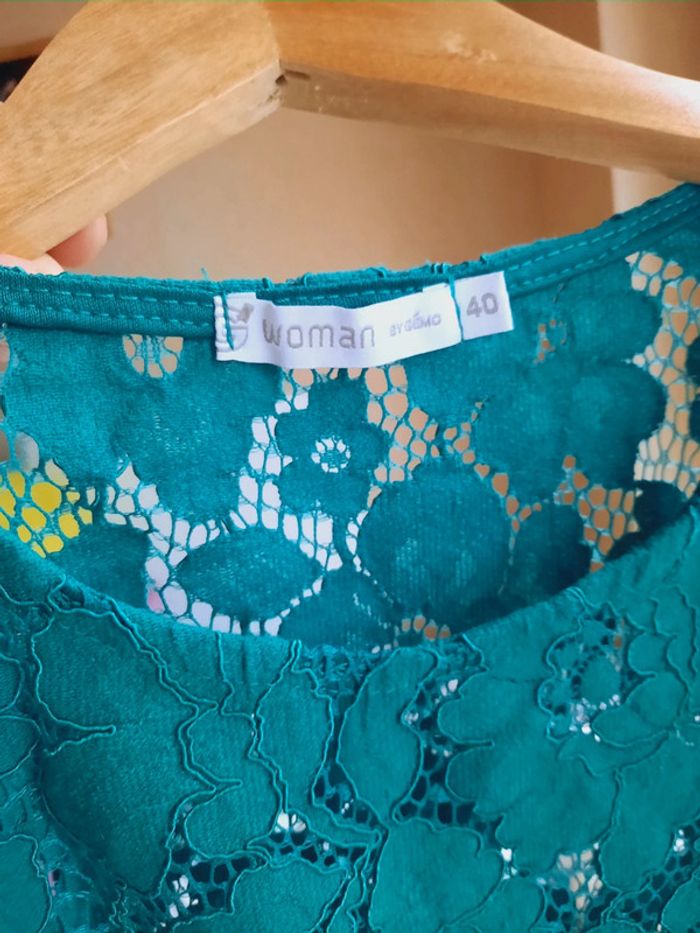 Blouse Gemo dentelle 40 - photo numéro 3