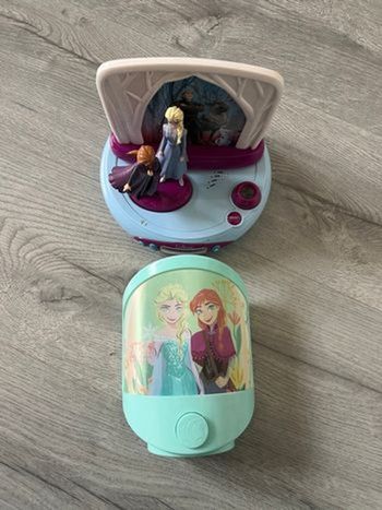 Réveil et veilleuse reine des neiges 