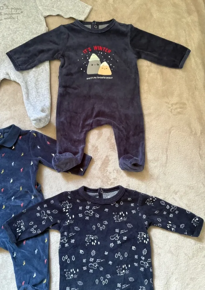 Lot pyjamas hiver - photo numéro 2