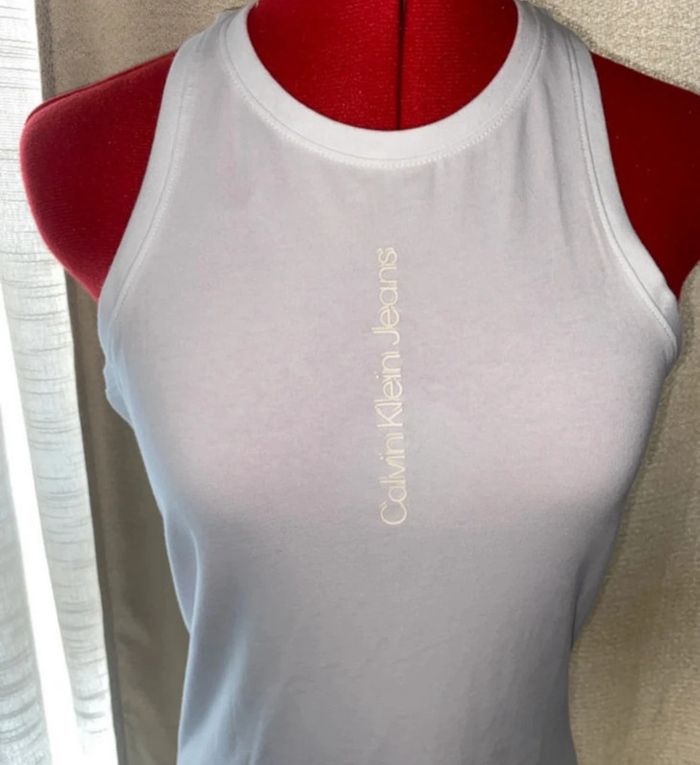 Robe Calvin Klein blanche taille 38 - photo numéro 5