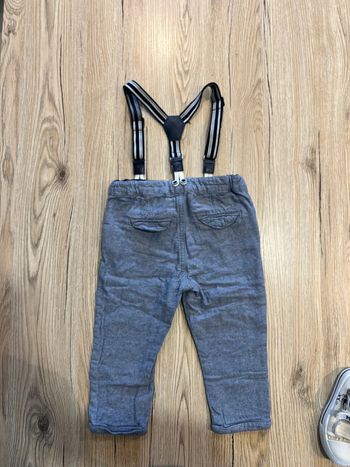 Pantalon à bretelles - 12 mois