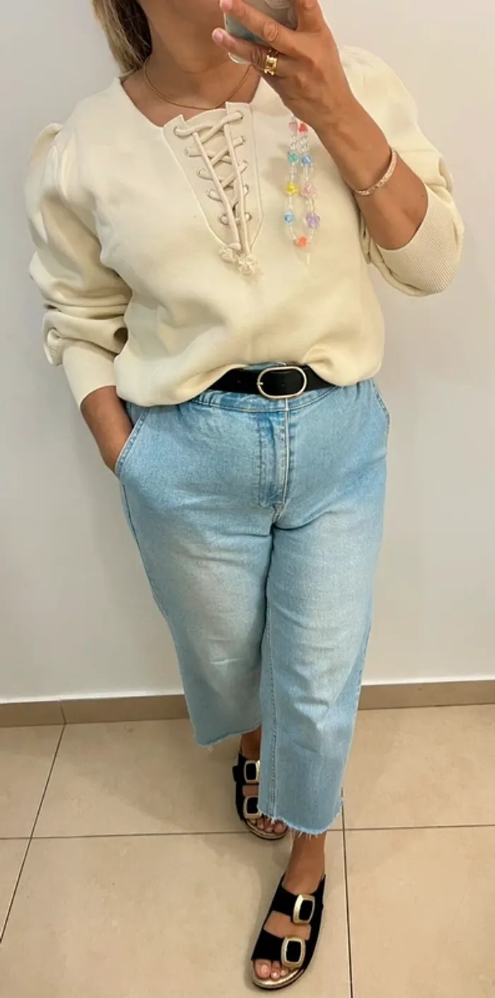 Pull Sandro Manches Bouffantes Taille 3(40) - photo numéro 7