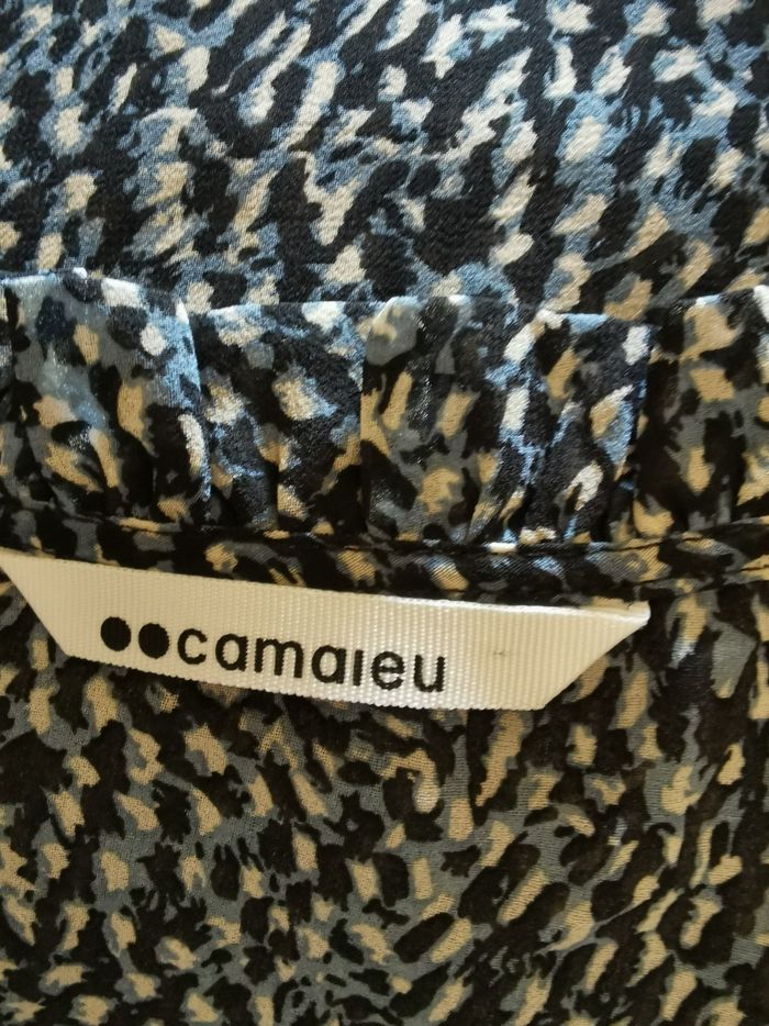 Robe maxi longue bleu marine Camaïeu T38 - photo numéro 8