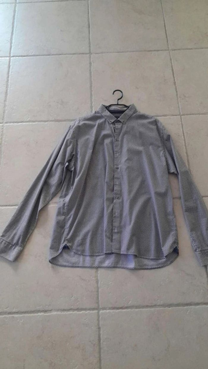 Chemise homme bordeaux