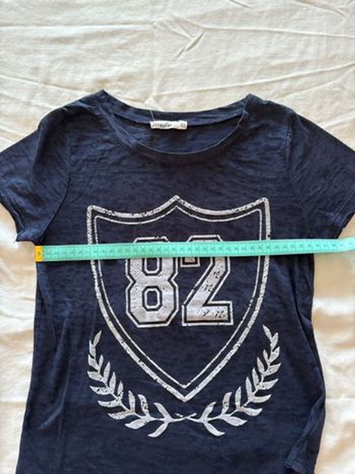 T-shirt bleu marine pour fille - photo numéro 5