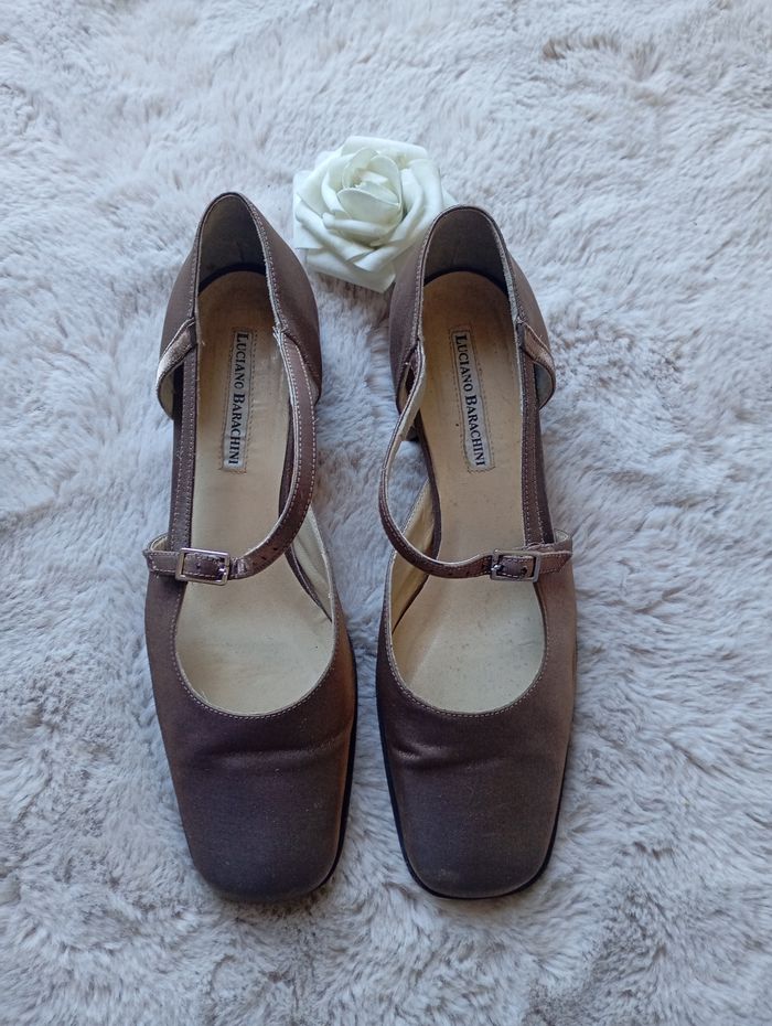 Mocassin femme en cuir satinée Luciano barachini taille 39 - photo numéro 3
