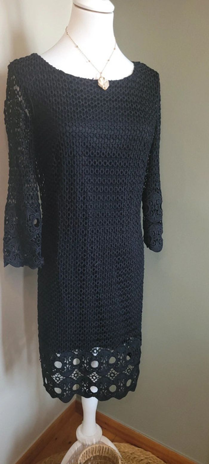Jolie robe noir Lulu Love en dentelle Taille S - photo numéro 3