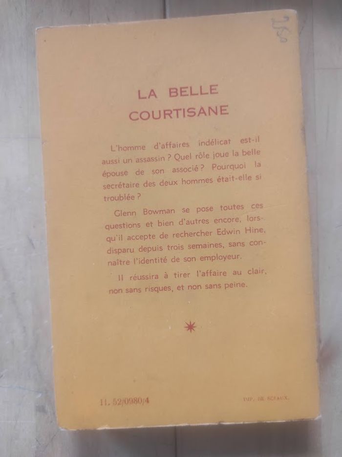 La belle courtisane Hartley Howard Le Masque 980 1967 - photo numéro 3