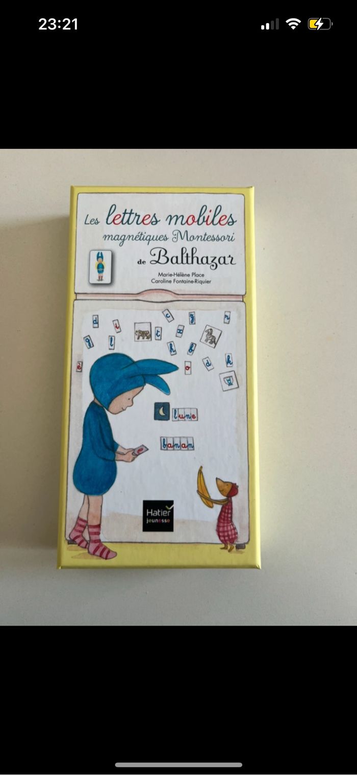 Lettres mobiles magnétiques
