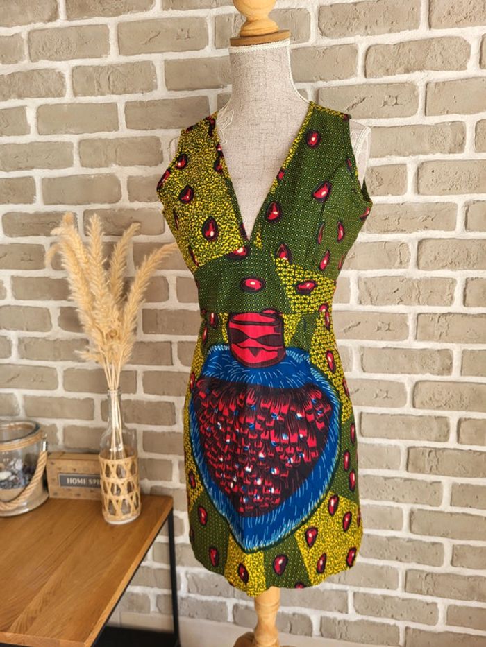 Robe wax dos nu – artisanale, fabriquée à Abidjan - photo numéro 8