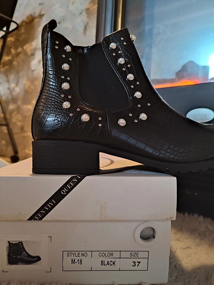 Bottines neuves perles - photo numéro 6