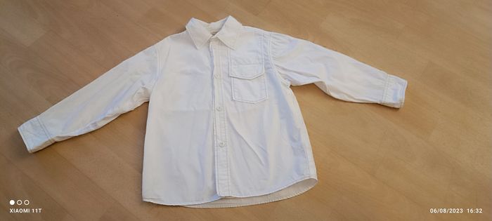 Chemise garçon taille 4 ans blanche