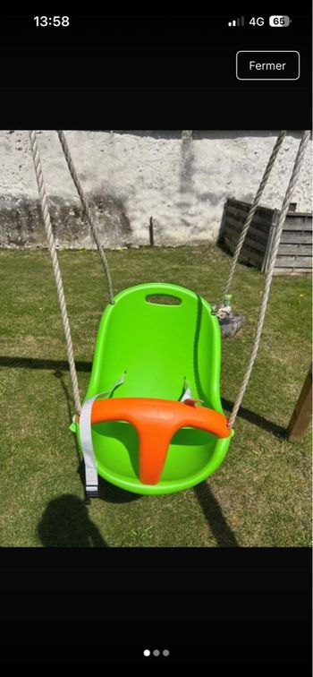 Siège de balançoire Bébé. Trigano. 