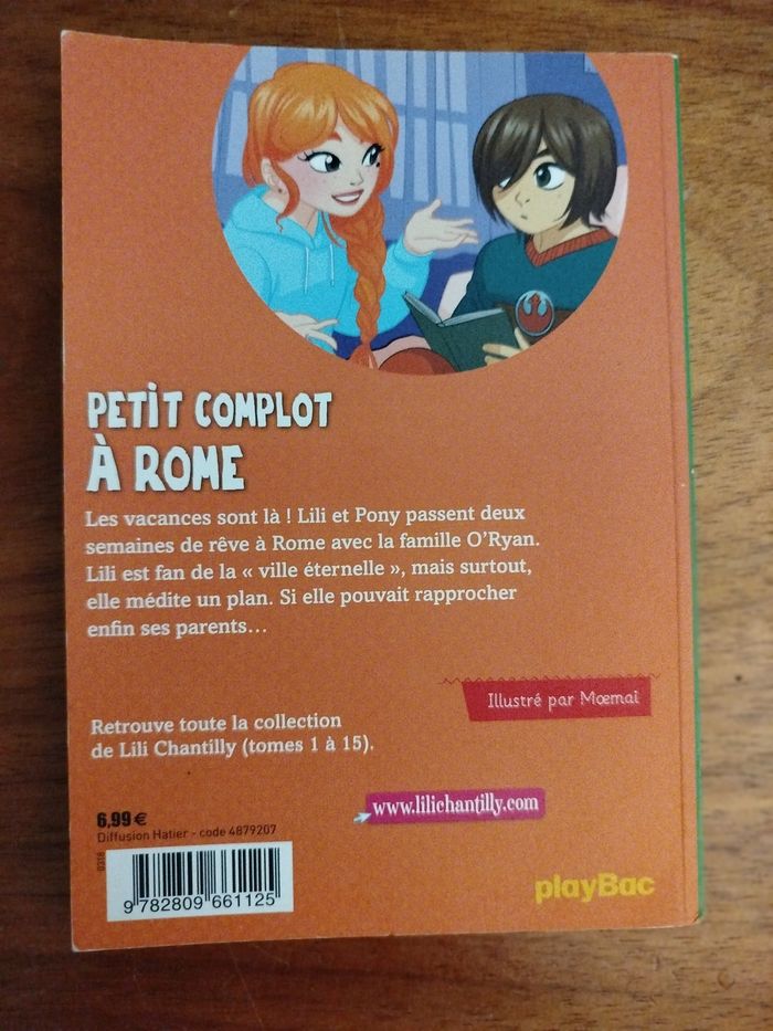 Lily chantilly "Petit complot à Rome" tome 15 de Claire Ubac Lili chantilly - photo numéro 2