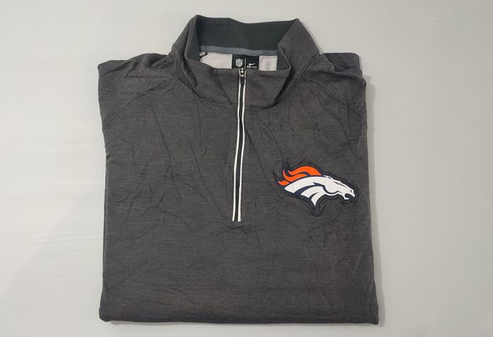 Vêtement Homme Sweat zippé 1/4 Haut de sport Nike dri-fit NFL Gris foncé taille XXXL 3XL #Retrostree