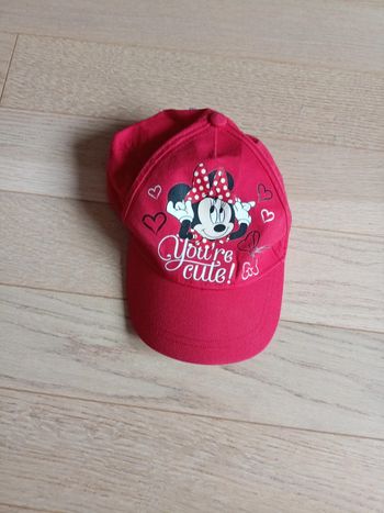 Casquette rouge Minnie 52 cm