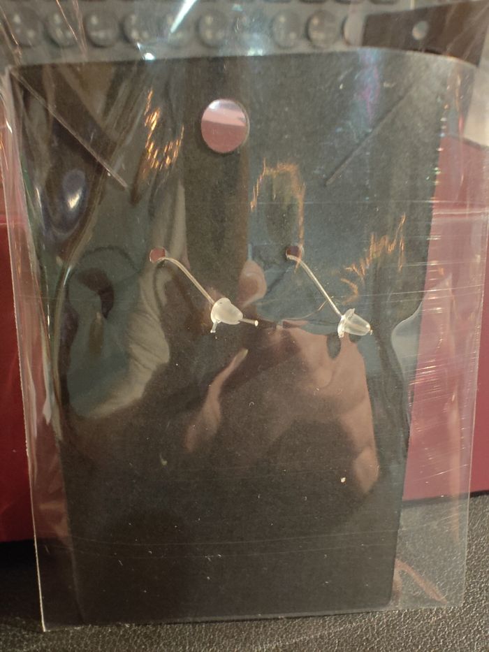 Boucles d'oreilles à perles œil de chat - photo numéro 2