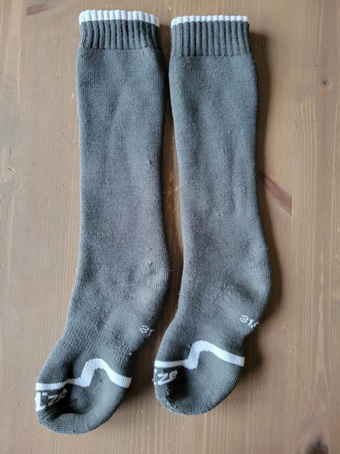 Chaussettes de ski 31/34 Wed'ze bien moelleuses et chaudes gris