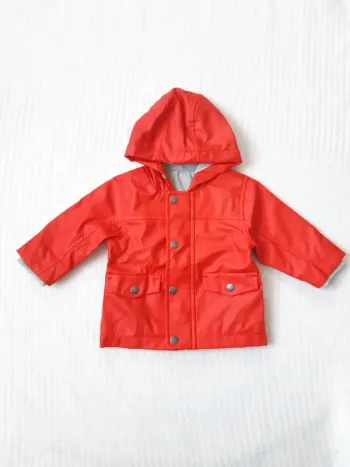 Imperméable rouge mixte 6 mois