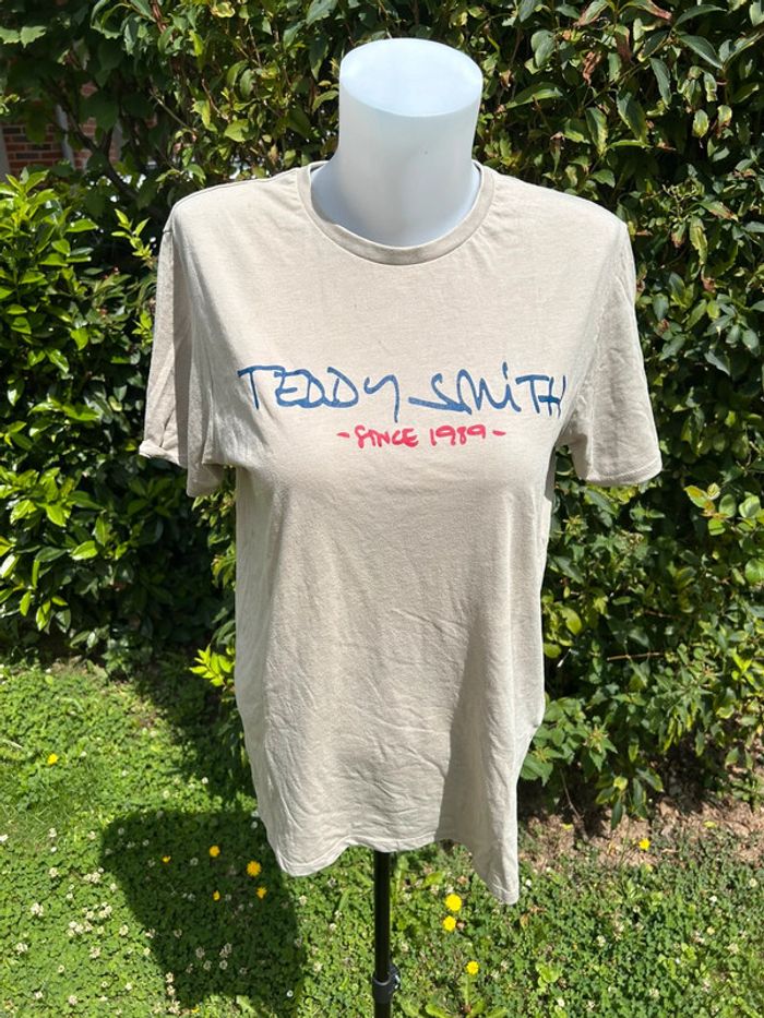🧥 T-shirt Teddy Smith beige 🧥 - photo numéro 2