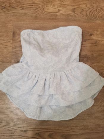 Bustier xs NEUF dos nu avec noeud