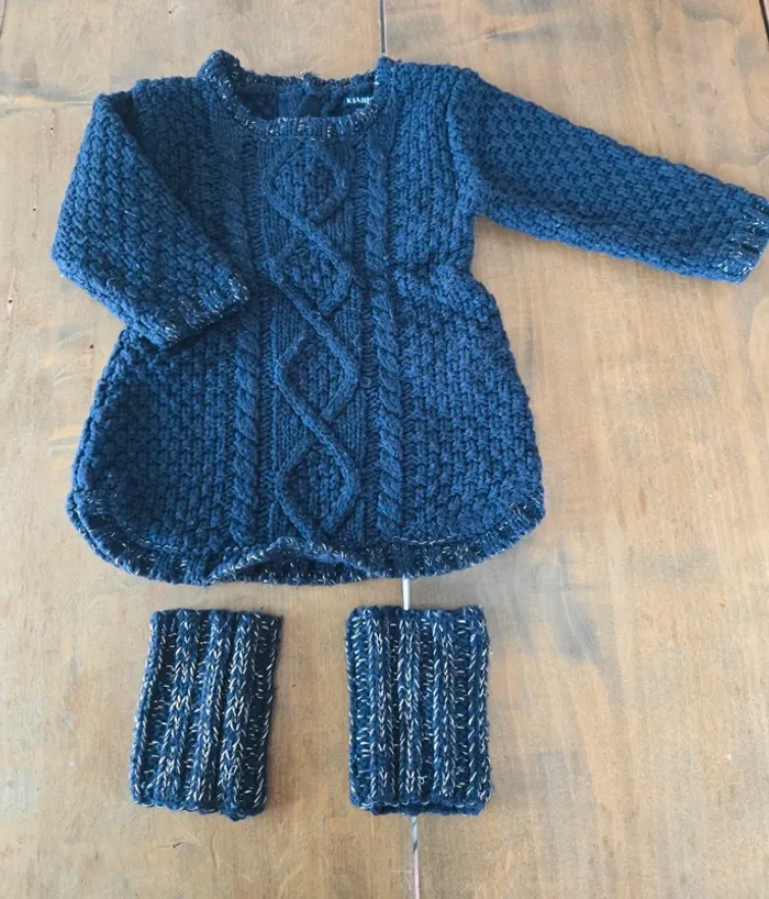 Robe et jambières Kiabi fille 12 mois