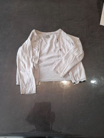 Gilet léger blanc 4 ans