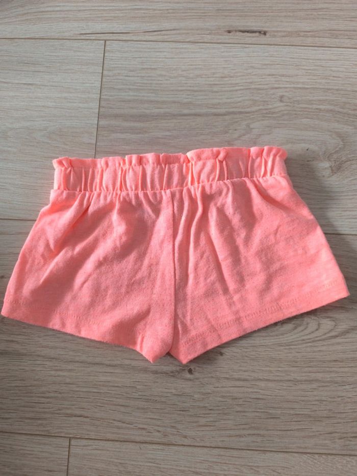 Short orange fluo Obaïbi - Taille 12 mois - 74cm - photo numéro 2