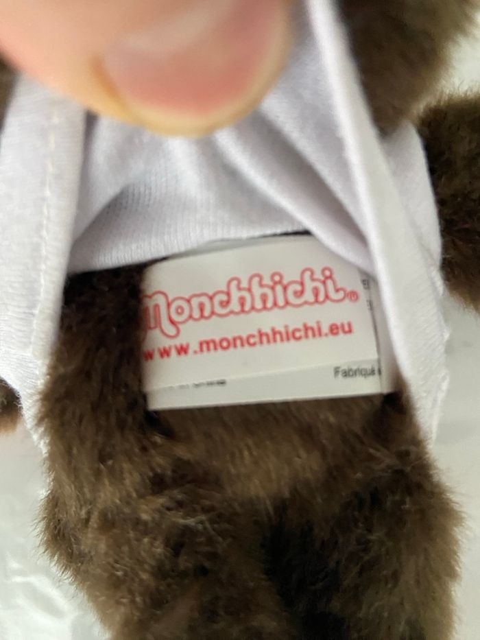 Monchhichi Sekiguchi – Singe Vintage 20 cm – Avec tétine et gilet blanc - photo numéro 4