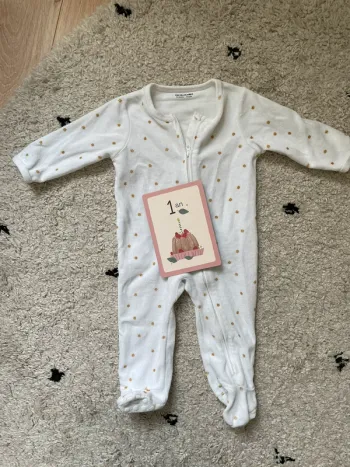 Pyjama Vertbaudet 12 mois blanc