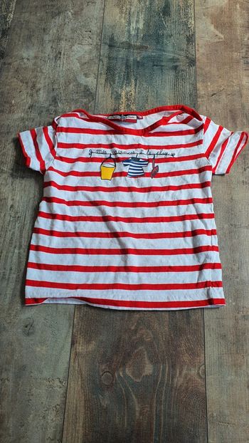 Tshirt crique privée 2 ans mais taille 3 ans en très bon état