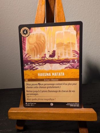 🌟 Hakuna Matata – Disney Lorcana FR - En excellent état 🌟
