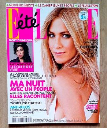 magazine elle n°3422 spécial été et jennifer aniston juillet 2011