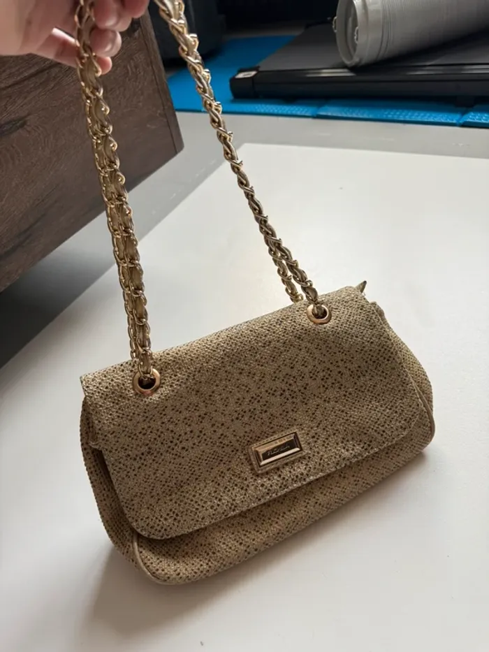 Sac à main doré gris - photo numéro 2