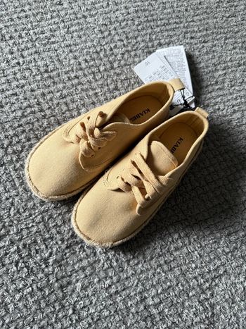 Basket en toile/espadrille beige (29)