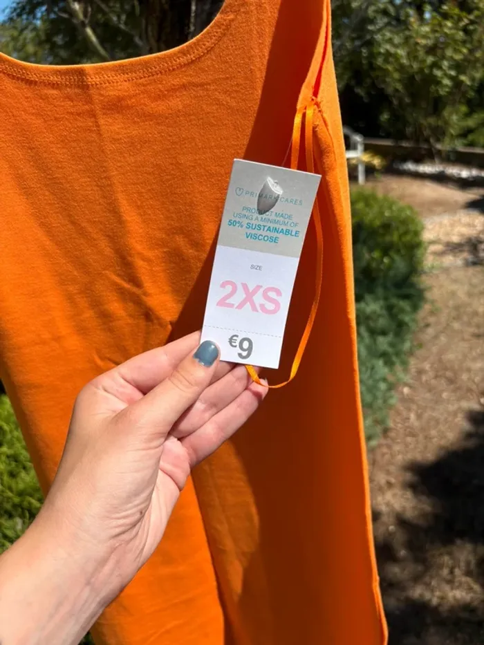Robe d’été orange Primark - photo numéro 2