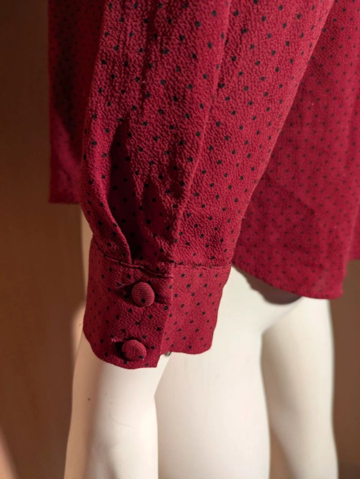 Blouse manche longue rouge poid et neuf zara - photo numéro 6