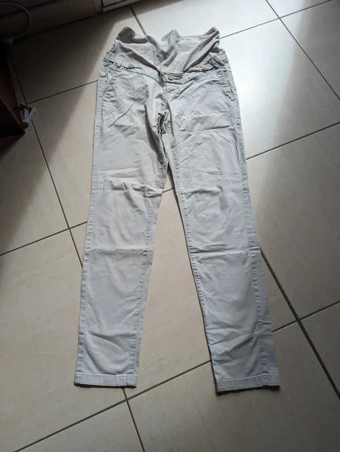 Pantalon beige grossesse H&M 38