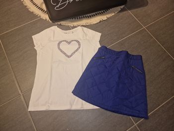 Jupe + t-shirt okaidi 10 ans