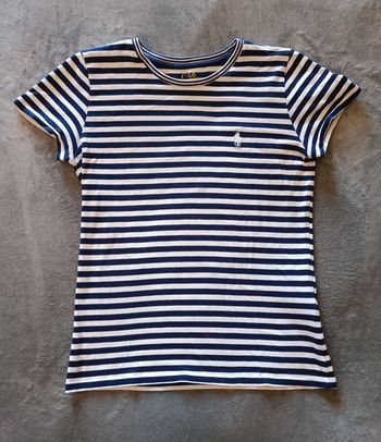 Tee-shirt haut pour femme Ralph Lauren taille XS très bon état coloris rayé marinière 